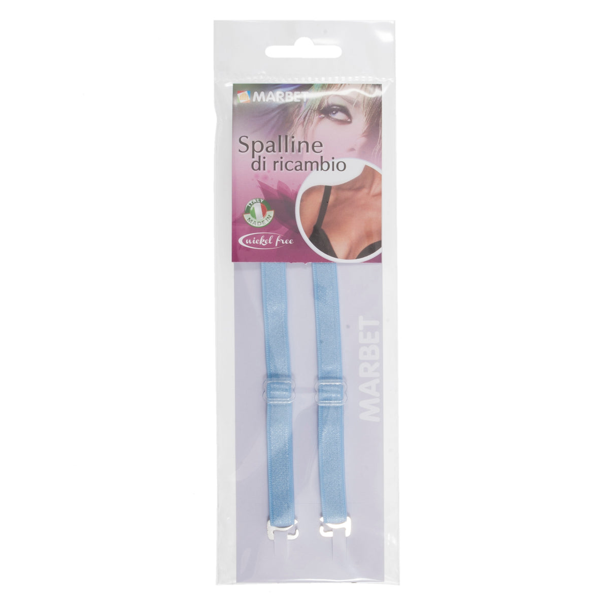Pair of azure removable bra straps