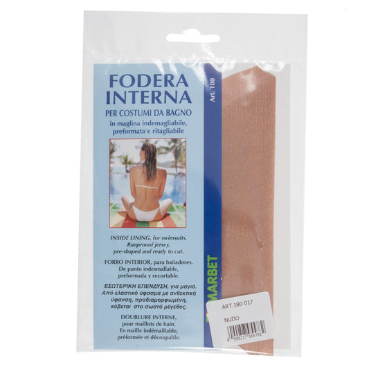 Nude pre-shaped swimwear lining insert