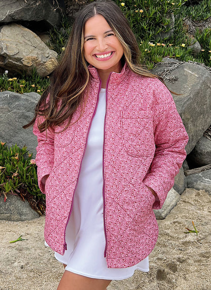 McCall's ME2057 sewing pattern envelope showing the zip front jacket with optional hood designs