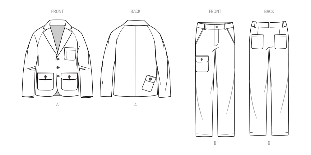 McCall's ME2075 sewing pattern envelope showing the lined jacket