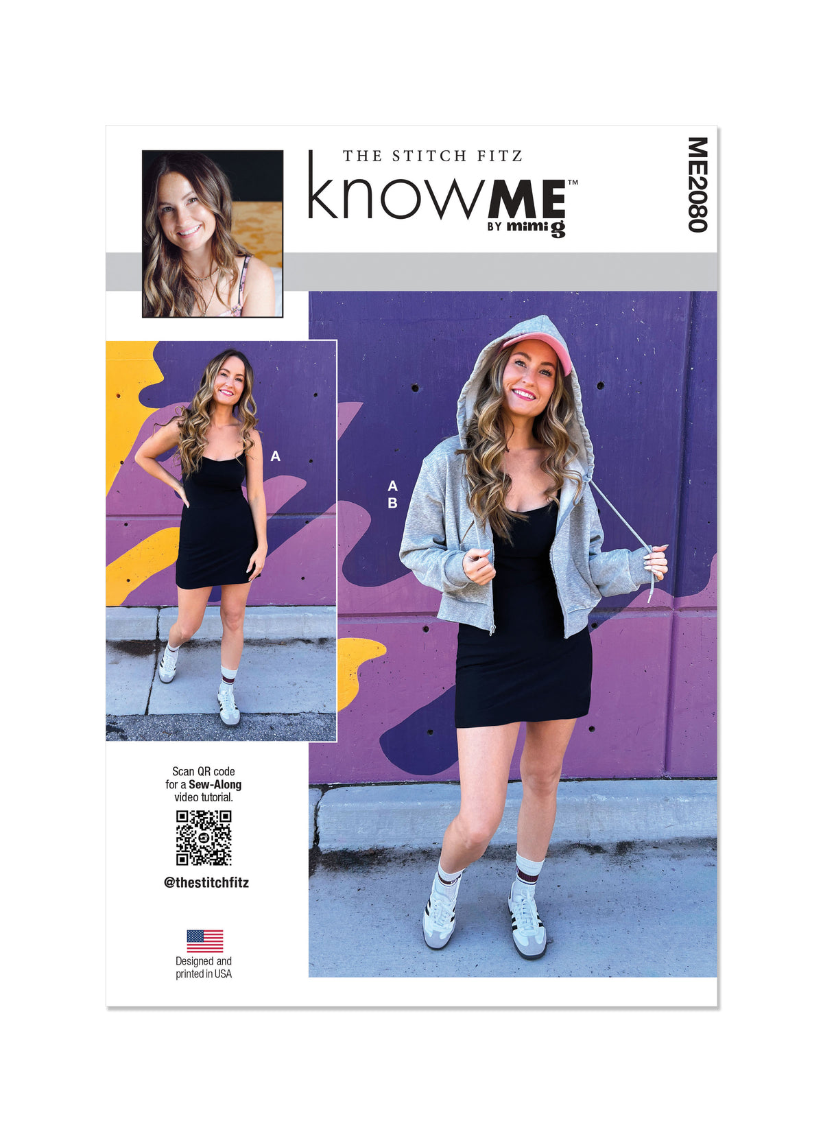 McCall's ME2080 sewing pattern envelope showing the knit tennis dress