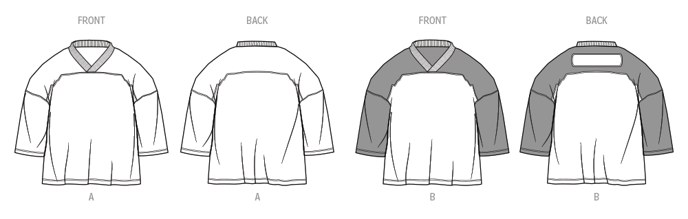 McCall's ME2086 sewing pattern envelope showing the oversized cropped jersey top