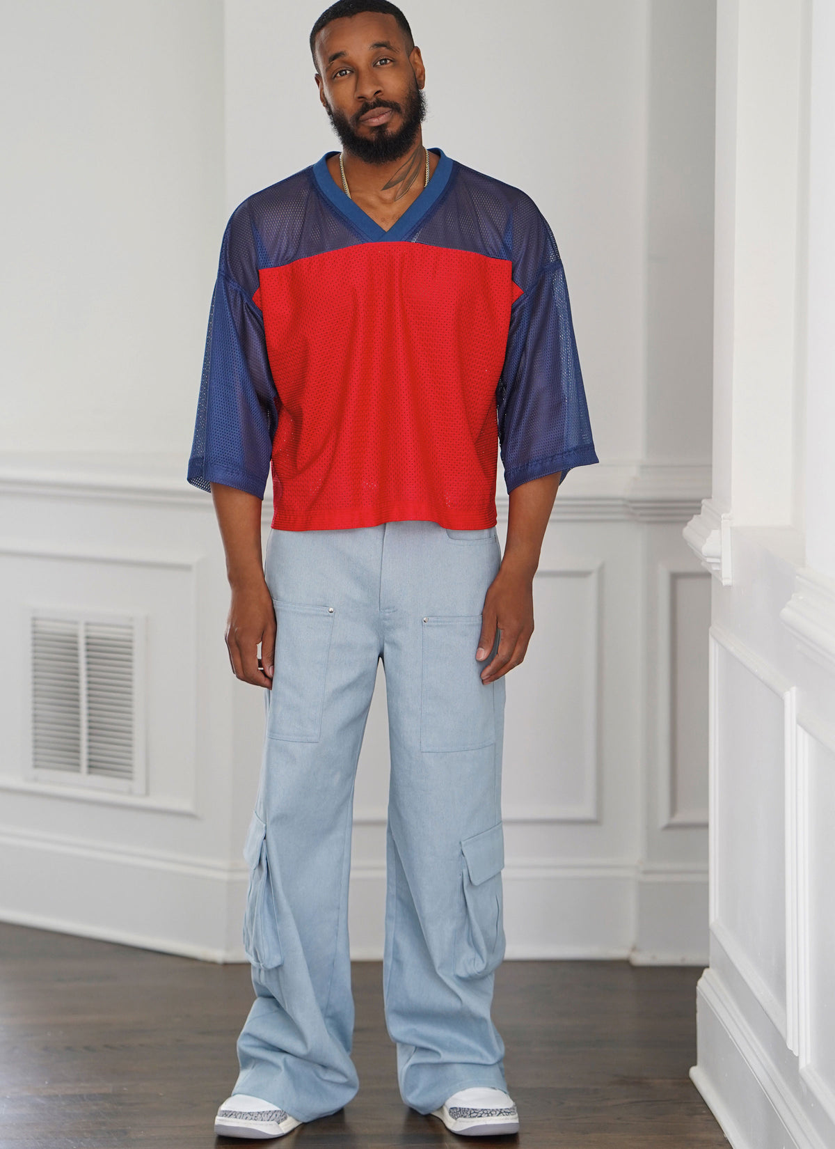 McCall's ME2087 sewing pattern envelope showing the wide leg jeans