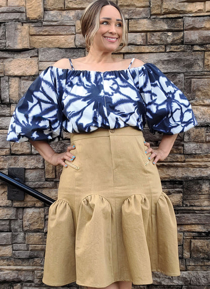 McCall's ME2093 sewing pattern envelope showing the oversized bishop sleeve top