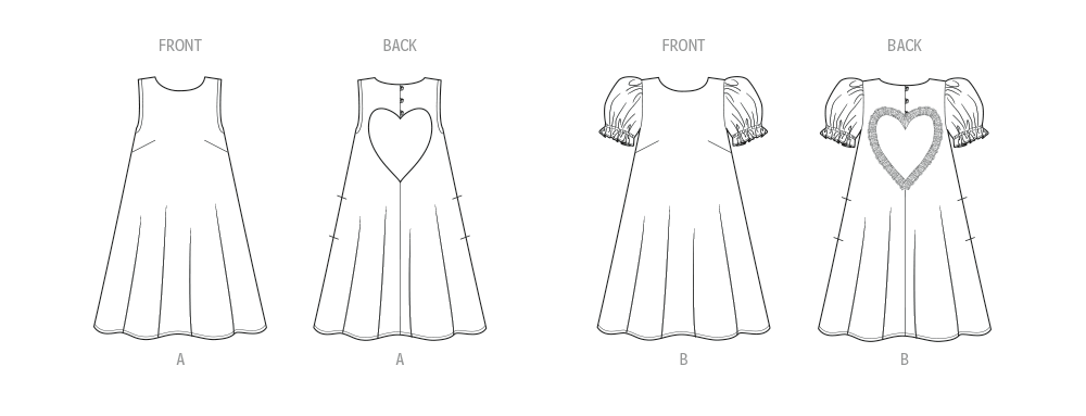 McCall's ME2108 sewing pattern envelope showing the a-line mini dress