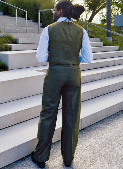 McCall's ME2153 sewing pattern envelope showing the men's double breasted waistcoat