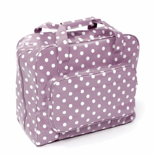 Mauve Spot Sewing Machine Bag