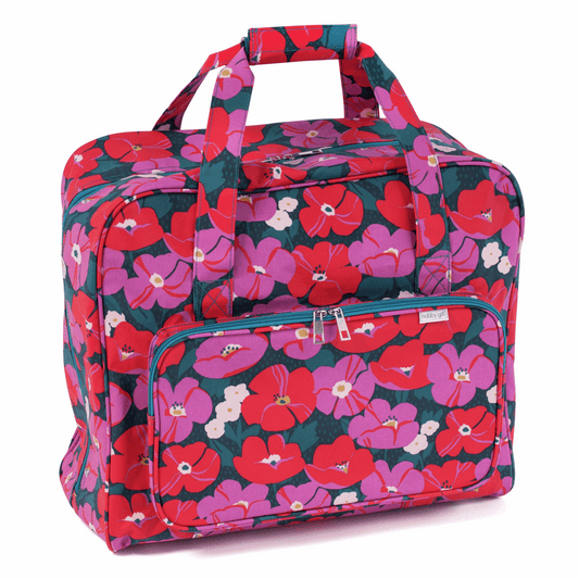 Floral Sewing Machine Bag - Durable Matt PVC