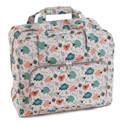 Singer Sewing Machine Bag - Durable Matt PVC, Floral
