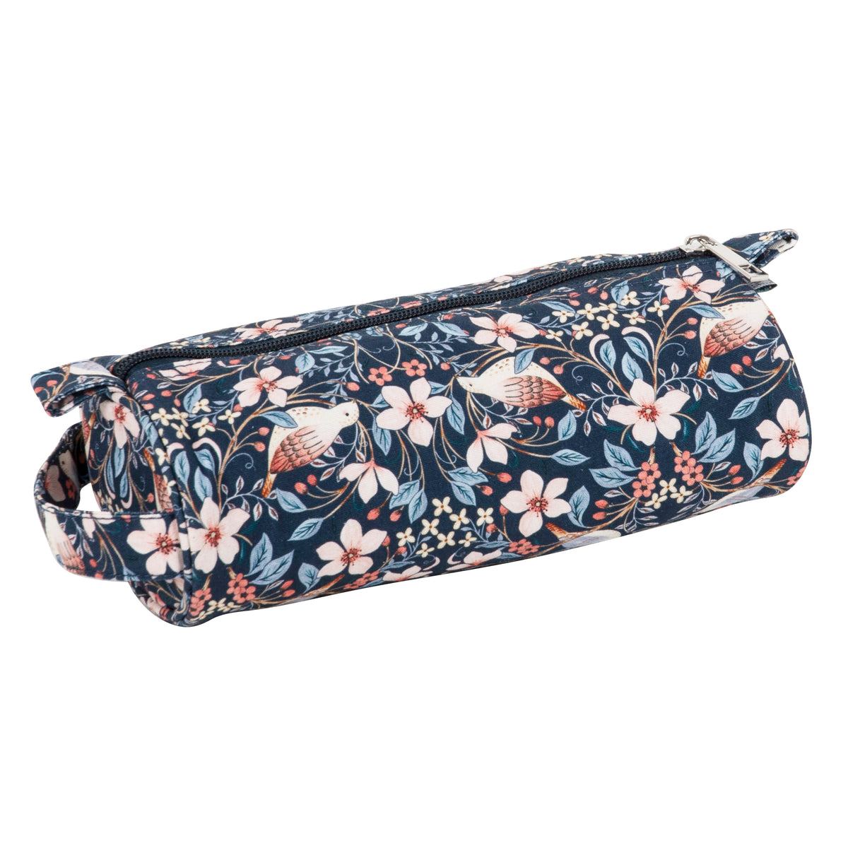 Bird print zipped crochet hook case