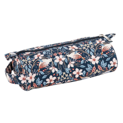 Bird print zipped crochet hook case