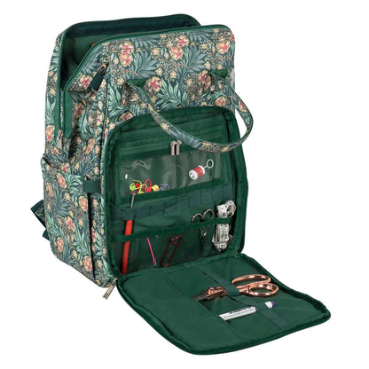 Morris Green print craft backpack with padded straps