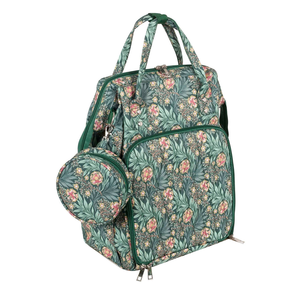 Morris Green print craft backpack with padded straps