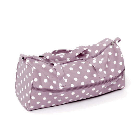 Knitting Bag - Mauve Spot