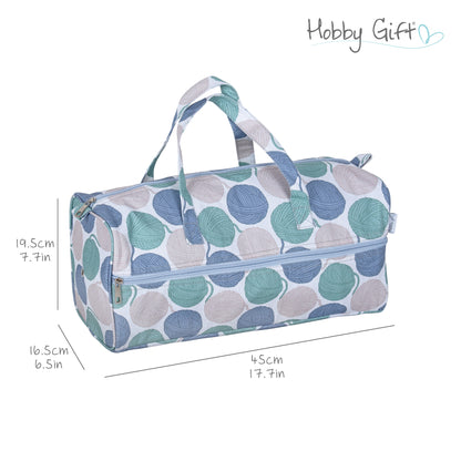 Yarn Balls cotton knitting bag with handles