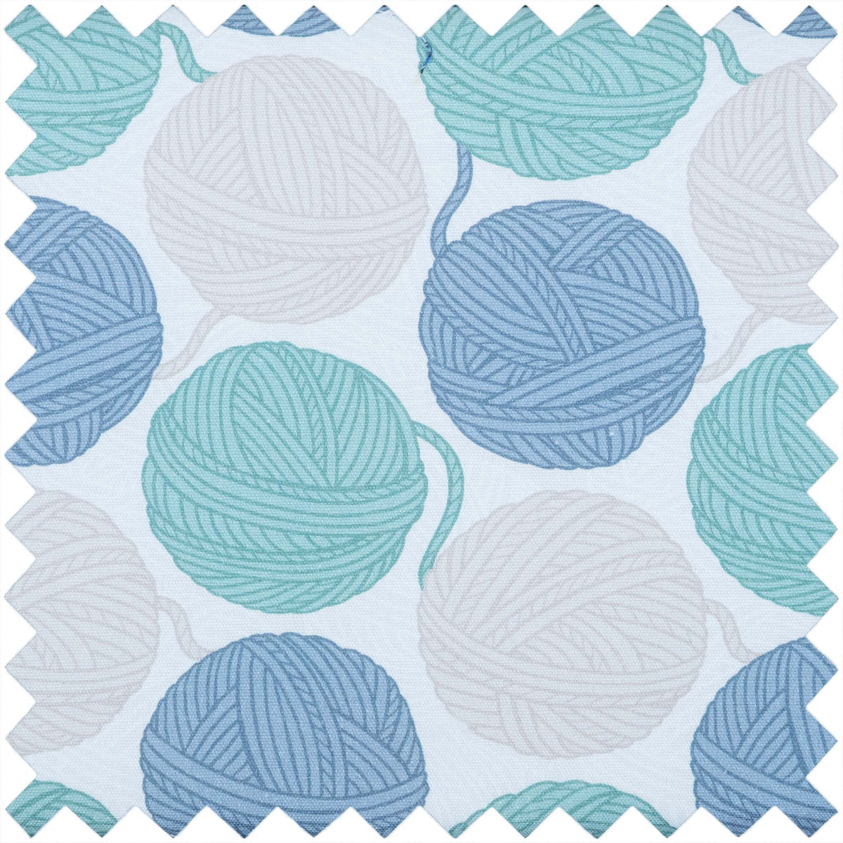 Yarn Balls cotton knitting bag with handles