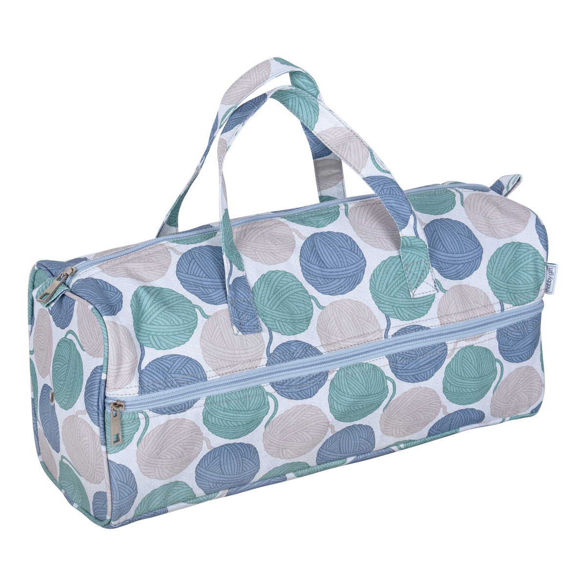 Yarn Balls cotton knitting bag with handles