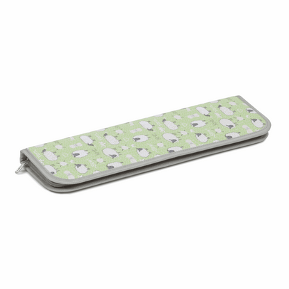 Hard Knitting Pin Case - Sheep (Extra Long)