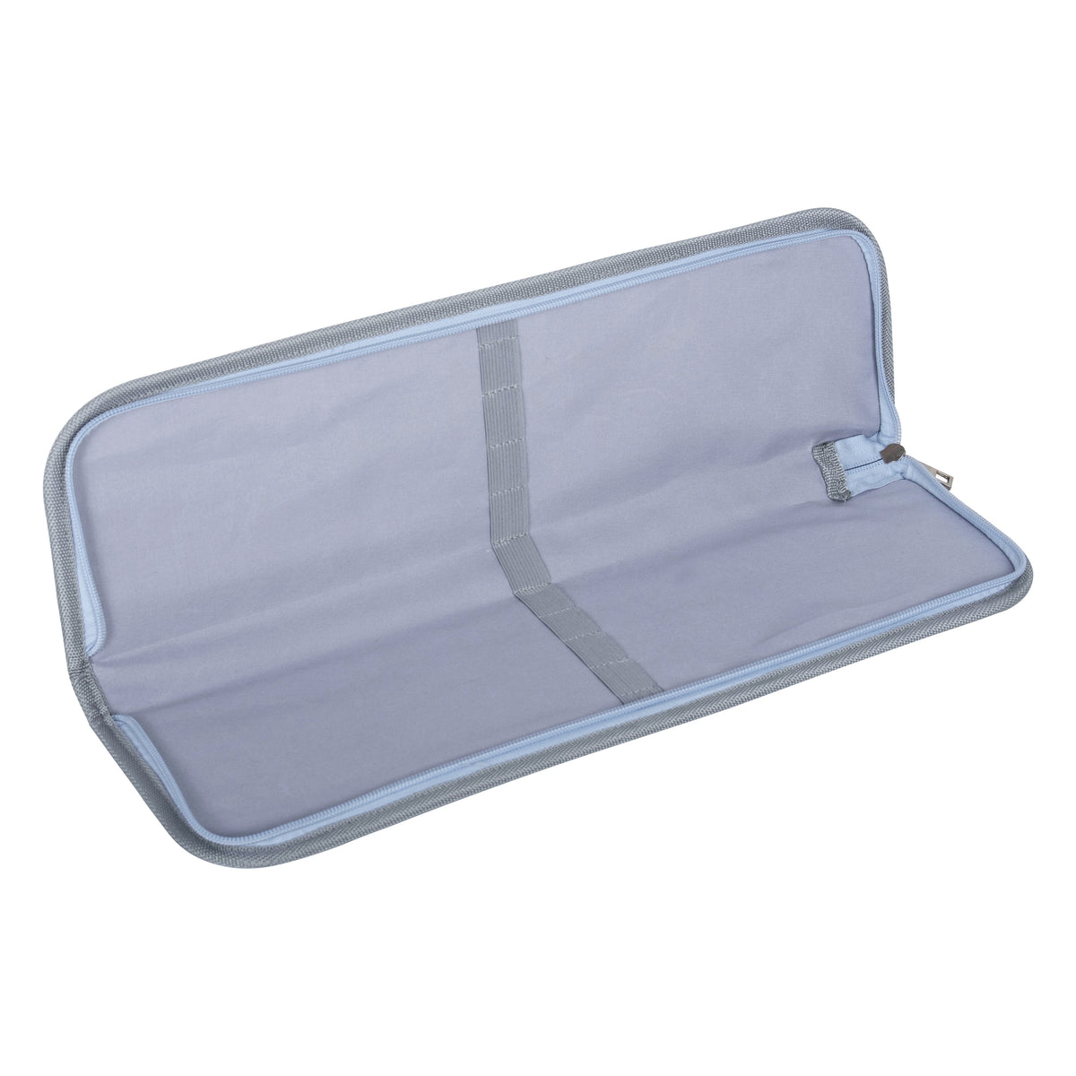 Zipped knitting needle case with yarn ball print