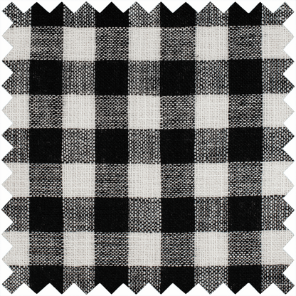 Monochrome Gingham Empty Knitting Pin Wrap (Matt PVC)