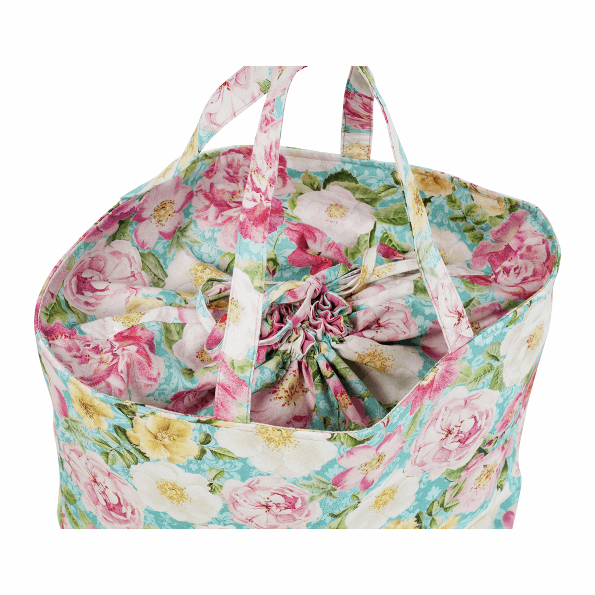 Drawstring Craft Bag - Rose Blossom