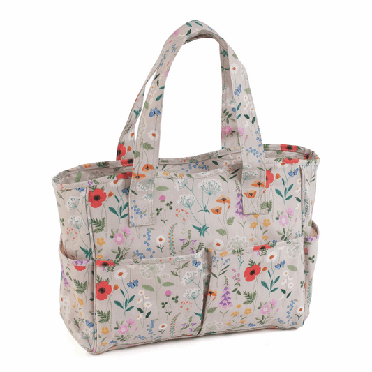 Wild Flowers Deluxe PVC Craft Bag