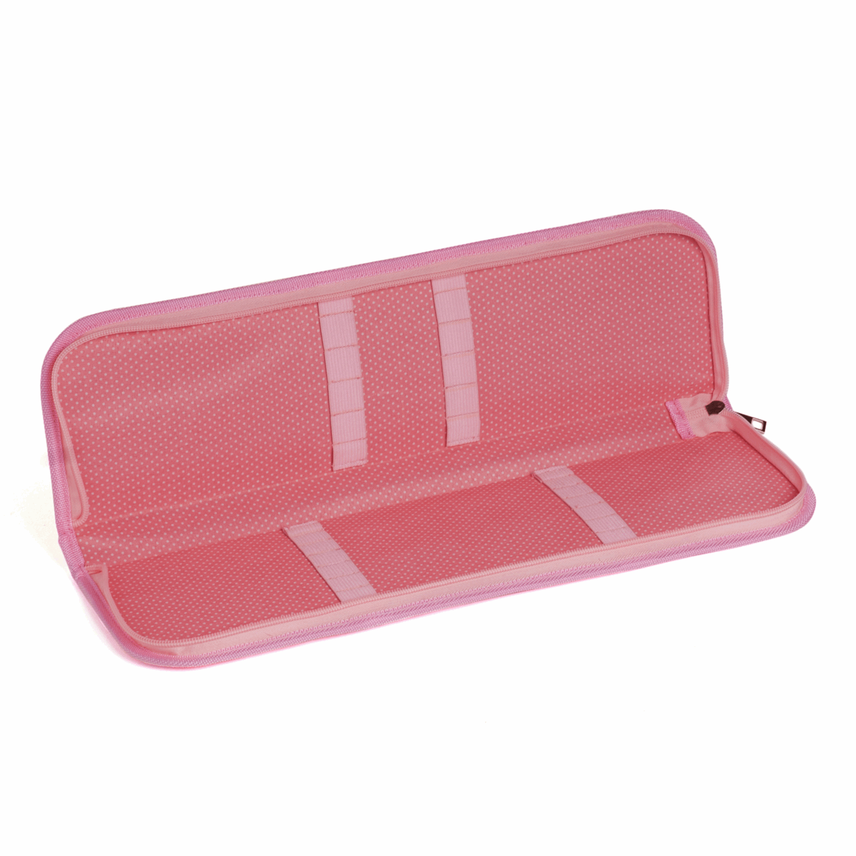 Knitting Pin & Crochet Hook Case - Pink Floral Garden