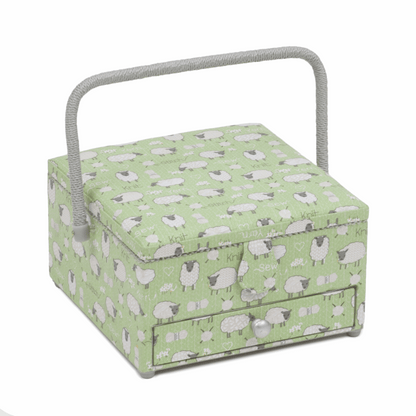 Sheep Sewing Box with Drawer - Large