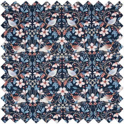 Blossom Birds Embroidered Sewing Box - Large