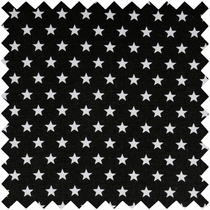 Black Star Design Sewing Box with Twin Lid - Large Square