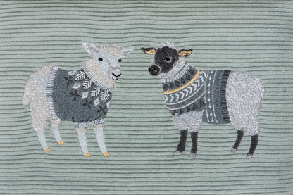 Woolly Pully Embroidered Sewing Box - Medium