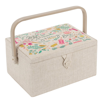 My Sewing Embroidered Sewing Box - Medium