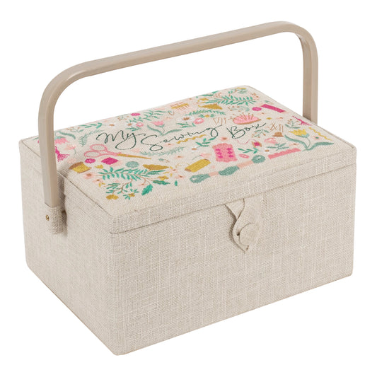 My Sewing Embroidered Sewing Box - Medium