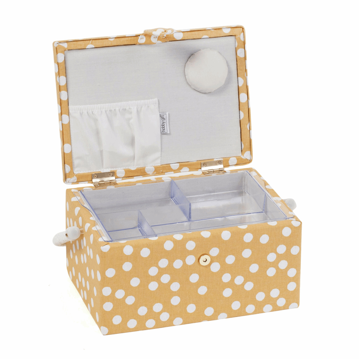 Ochre Spot Sewing Box - Medium