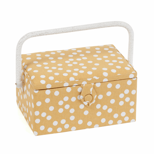 Ochre Spot Sewing Box - Medium