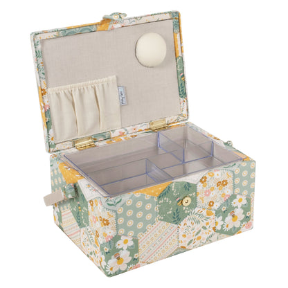 Patchwork Bee Sewing Box - Medium