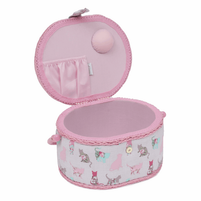 Cats Sewing Box - Medium Oval