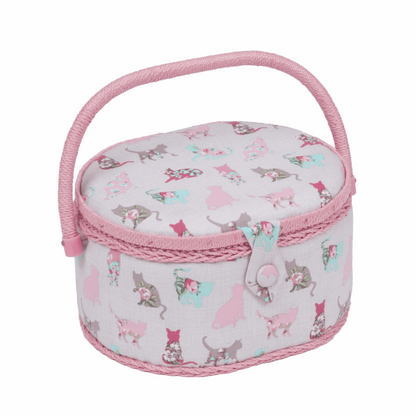 Cats Sewing Box - Medium Oval