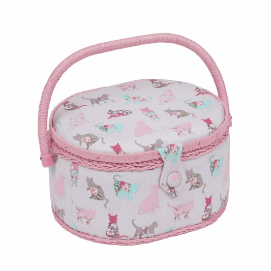 Cats Sewing Box - Medium Oval