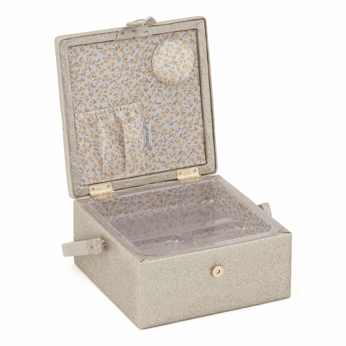 Gold Glitter Sewing Box - Small
