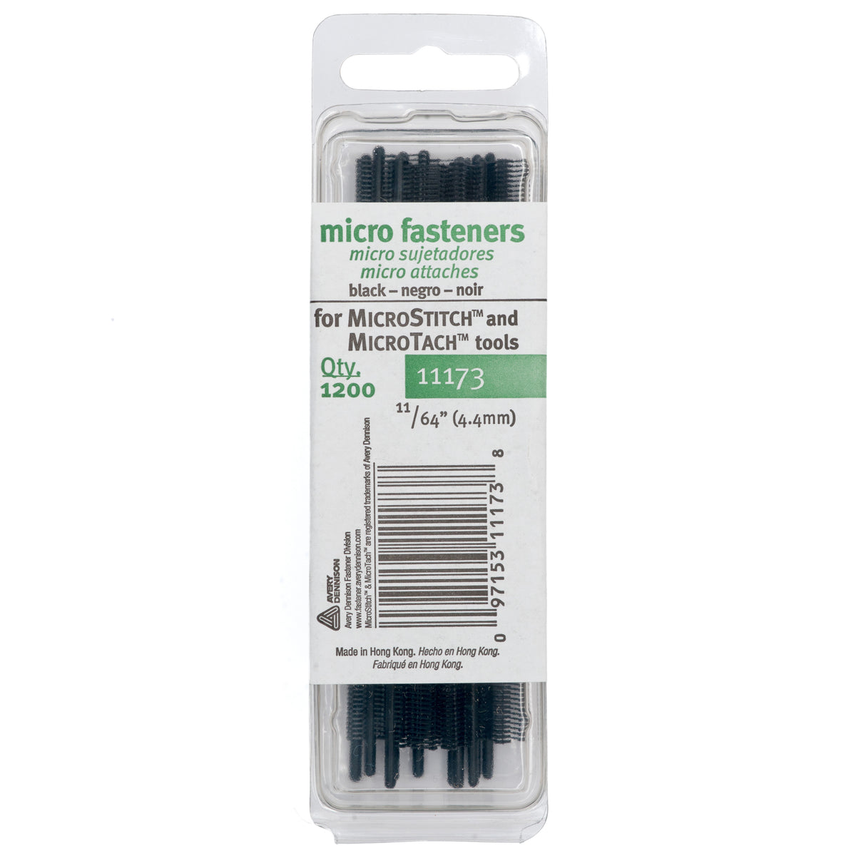 Avery Dennison MicroStitch Fastener Refill - Black