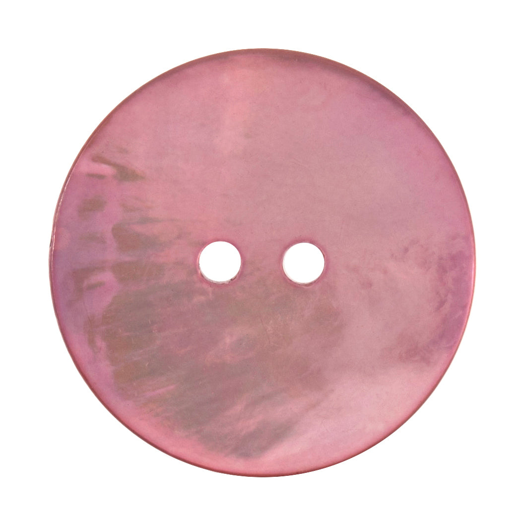 Dusky pink shell-effect two-hole button