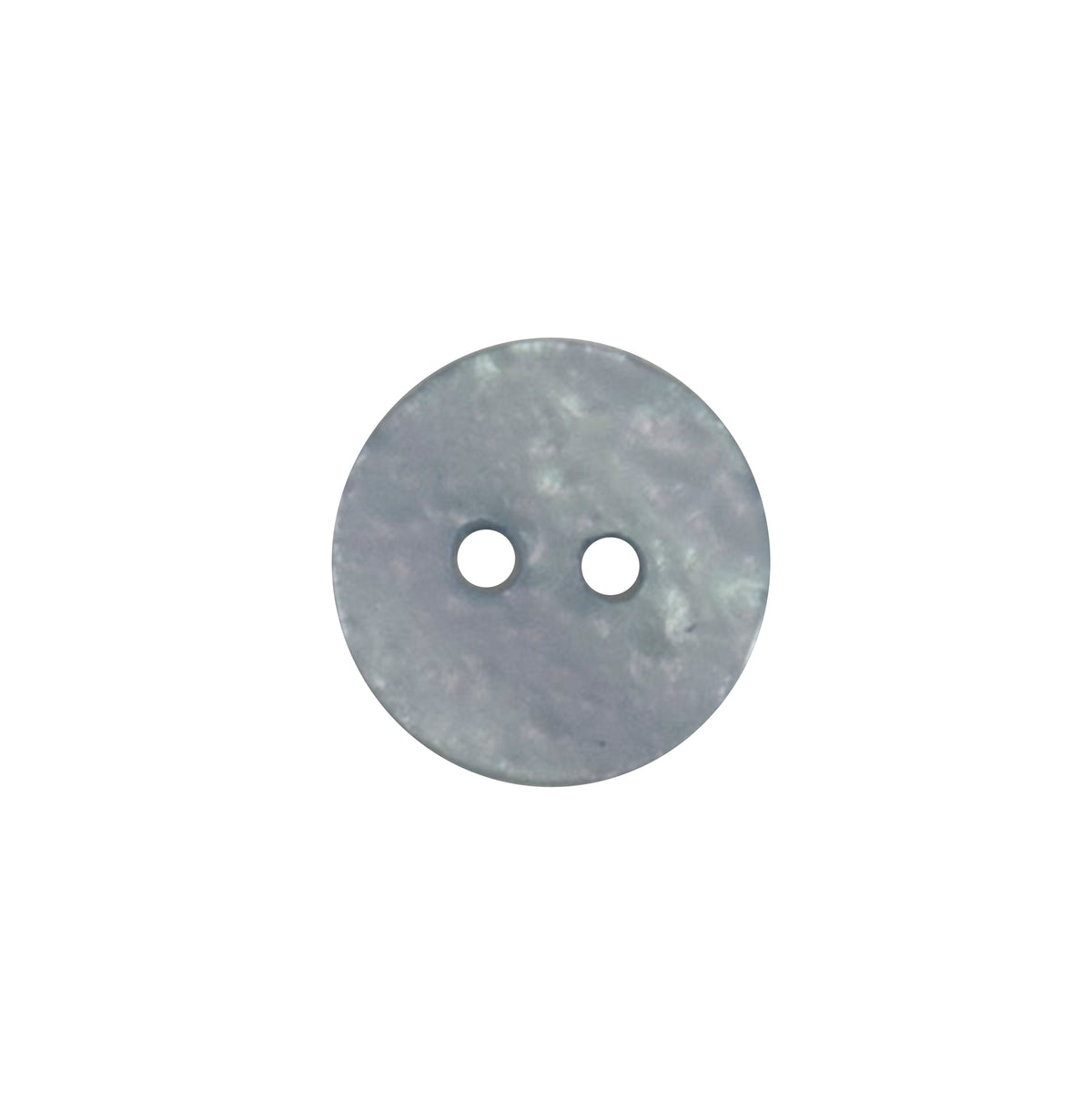 Grey shell-effect two-hole button
