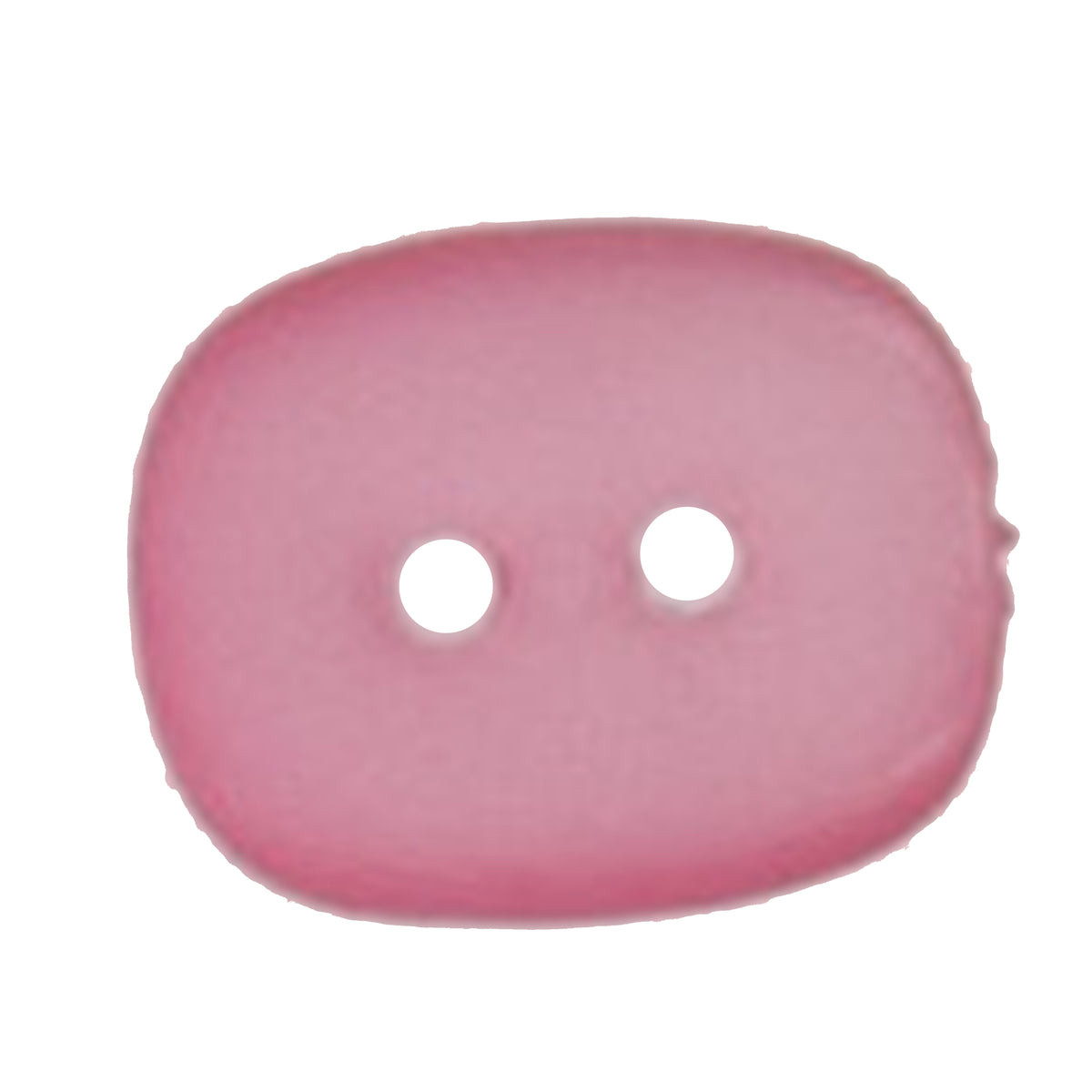 Dusky pink rounded rectangle button with two holes