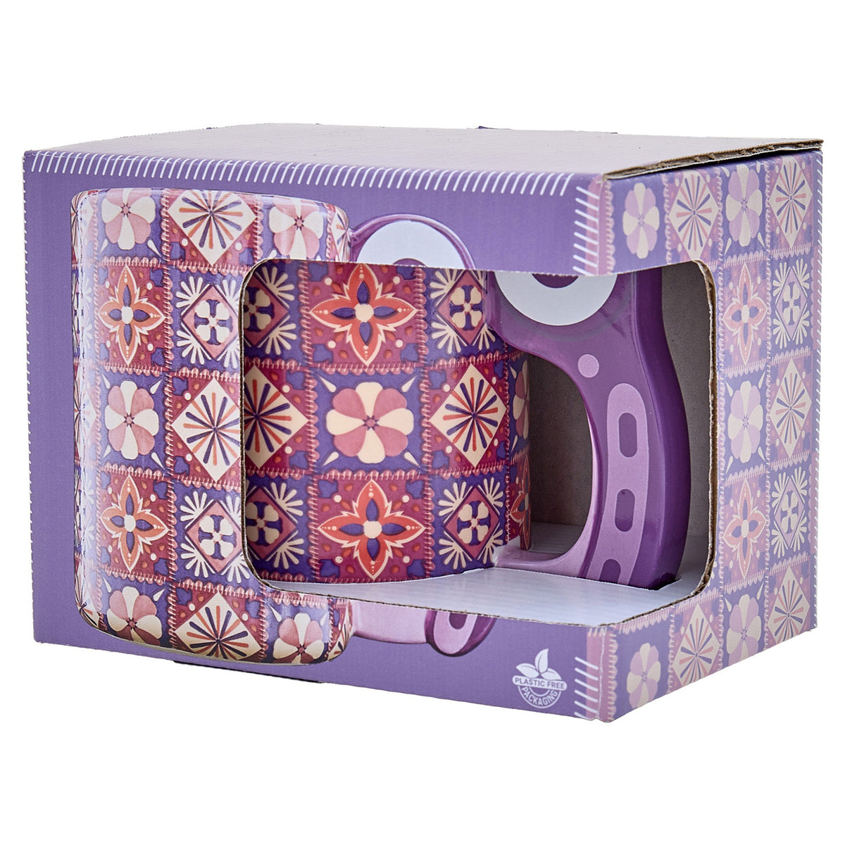 Novelty mug designed to look like a rotary cutter