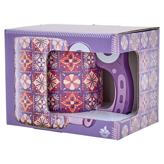 Novelty mug designed to look like a rotary cutter