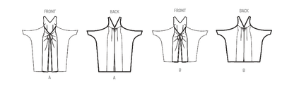 New Look N6821 sewing pattern envelope showing a sleeveless wrap dress