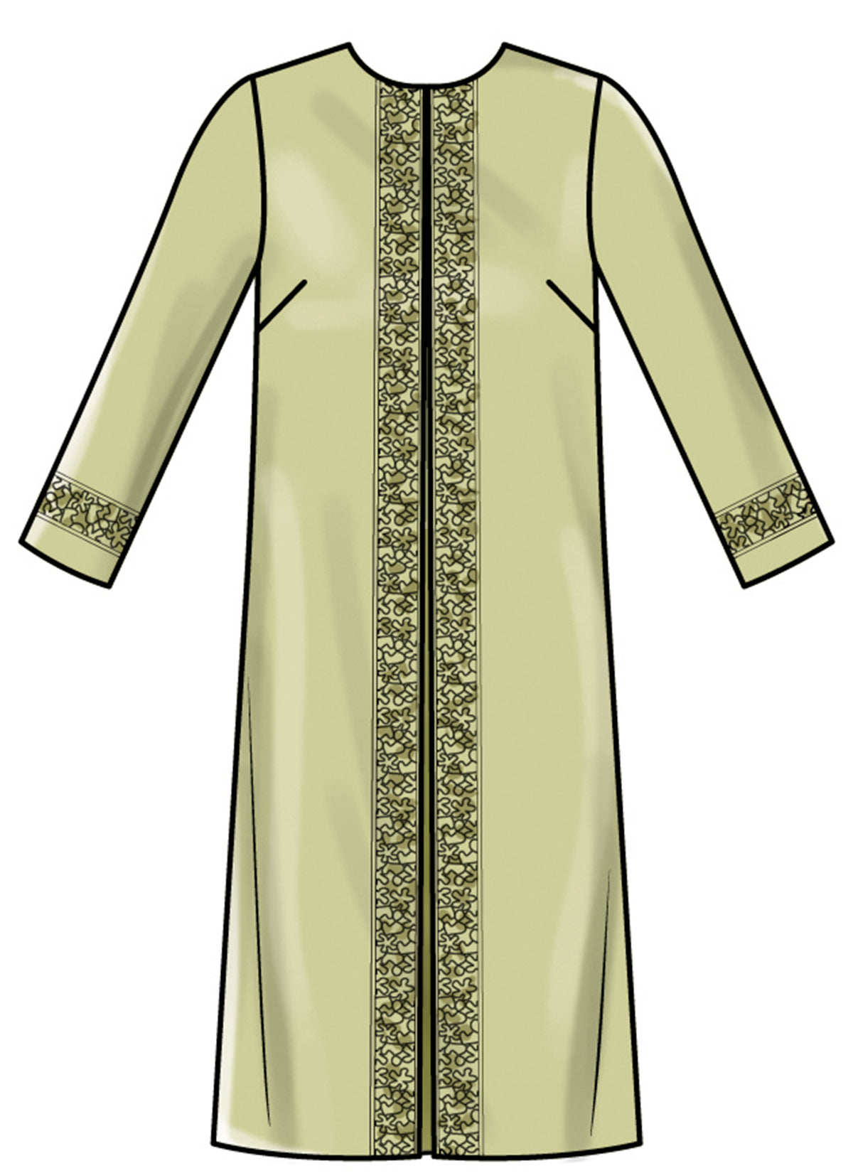 New Look N6823 sewing pattern envelope showing a slim coat and dress