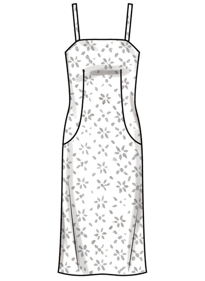 New Look N6823 sewing pattern envelope showing a slim coat and dress