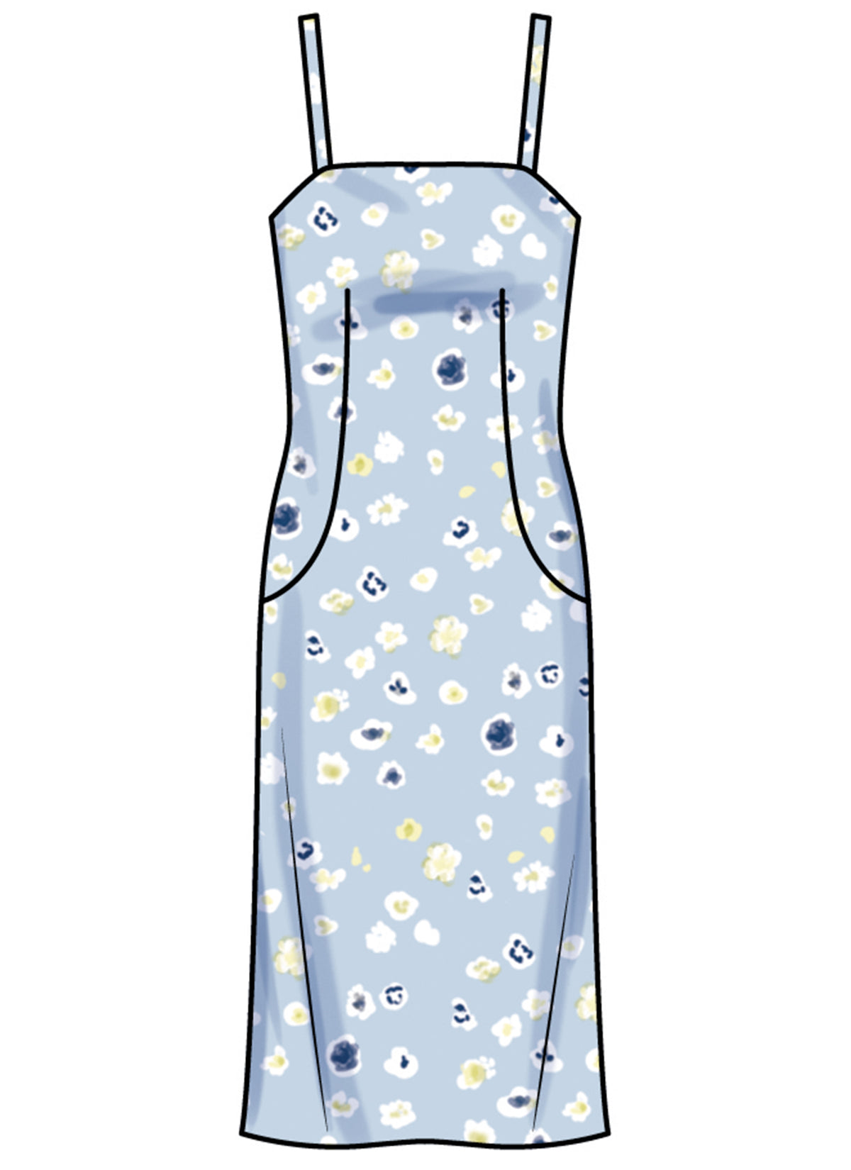 New Look N6823 sewing pattern envelope showing a slim coat and dress